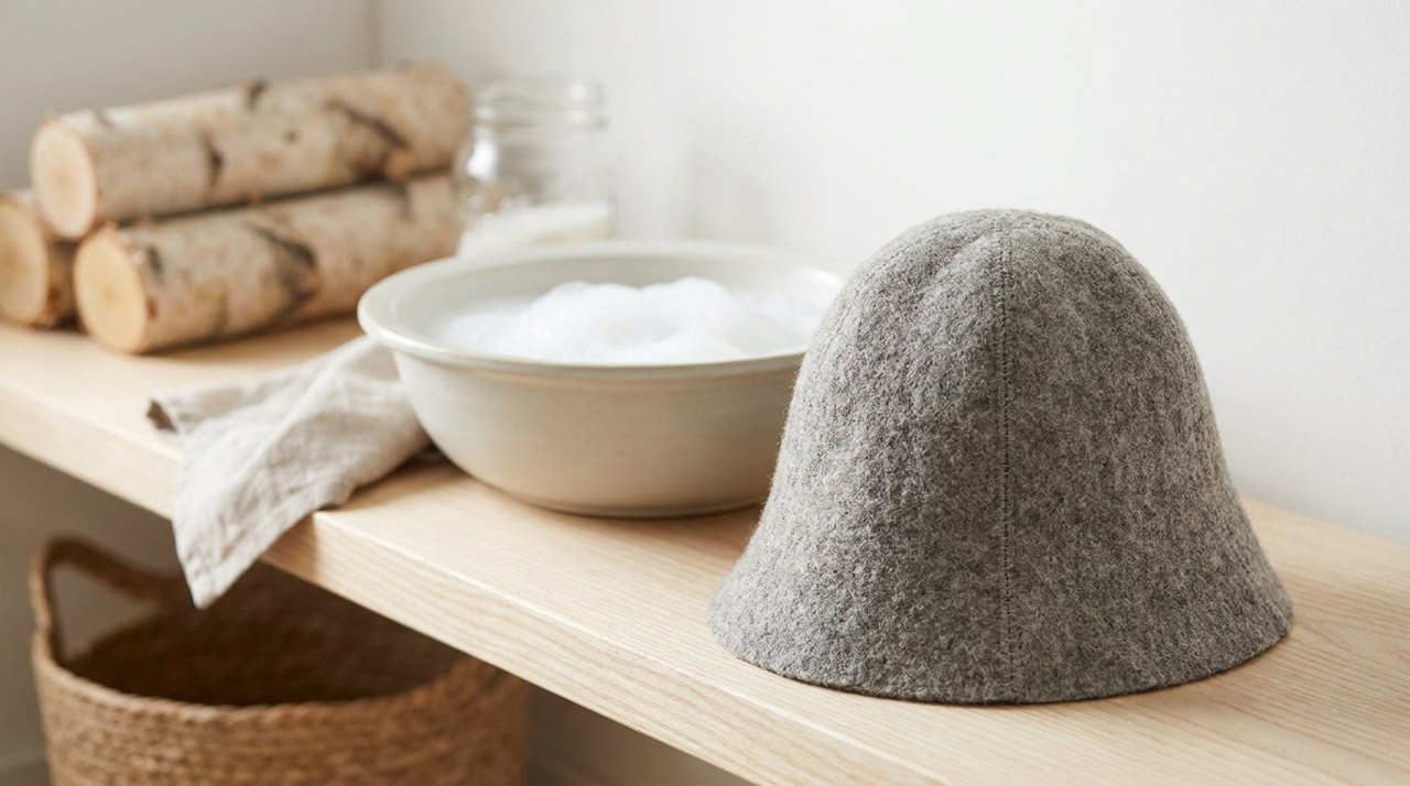 How to Wash and Care for a Wool Sauna Hat (So It Lasts Years)
